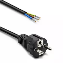 Qoltec SCHUKO CEE 7/7 power cable | copper Cu | stripped and soldered | 3x1.00 mm² | 1.8 m