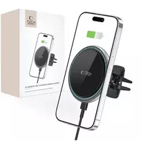 Tech-Protect A2 car phone holder with MagSafe 15W inductive charger for air vent – black