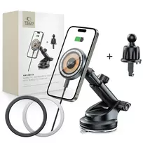 Tech-Protect MM15W-V5 Magnetic MagSafe Dashboard  AND  Vent Car Mount Wireless Charger 15W Black