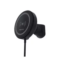 Forever  magnetic car vent holder MACH-300 with wireless charging, black, Qi2, 15W