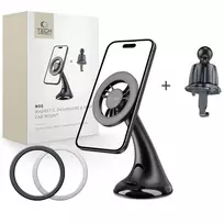 Tech-Protect N56 Car Holder for Dashboard, Windshield, or Air Vent – Black
