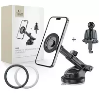 Tech-Protect N58 Magnetic MagSafe Car Holder for Cockpit, Windshield, or Air Vent Mount - Black