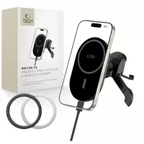Tech-Protect MM15W-V6 Magnetic MagSafe Car Air Vent Holder - Black