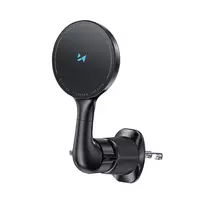 Wozinsky WCT5-6S4Y Car Holder with Qi/MagSafe 15W Wireless Charger for Air Vent - Black