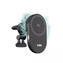 SBS Magnetic Holder with Qi2.2 25W Wireless Charger Featuring Active Cooling – Black