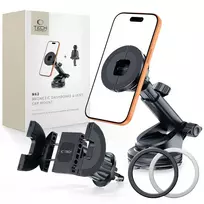Tech-Protect N62 2-in-1 Universal  AND  Magnetic MagSafe Dashboard  AND  Vent Car Mount, Black
