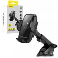Blavec BHC-03 car phone holder with suction cup with 15W wireless charging black
