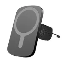 Setty magnetic car phone holder for air vent with 15W wireless charging MagSafe compatible black