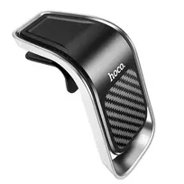 Hoco Magnetic car phone holder, air vent mount, CA74, black and silver