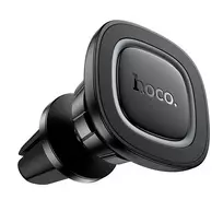 Hoco Magnetic car phone holder, air vent mount, black and gray