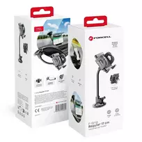 Forcell Car phone holder F-Grip Regular 17 cm windshield/dashboard/air vent black