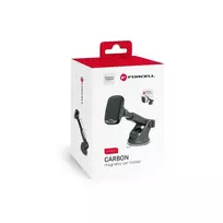 Forcell Magnetic car phone holder F-Grip Carbon H-CT327, black windshield/dashboard mount