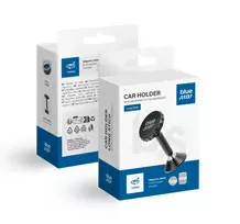Blue Star Magnetic car phone holder – Long stick, black dashboard