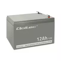 Qoltec AGM battery | 12V | 12Ah | Maintenance-free | Efficient | LongLife | for UPS, security systems