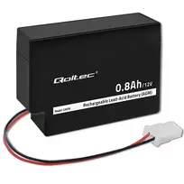 Qoltec AGM battery | 12V | 0.8Ah | Maintenance-free | Efficient | LongLife | for toys, vehicles