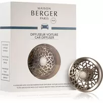 Maison Berger Paris Graphic Car Scent Holder Clip (Matte Nickel) - 1 Piece