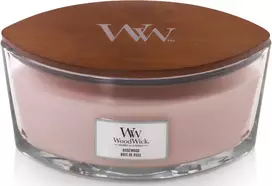 Woodwick Rosewood-scented candle with wooden wick, 453.6 g