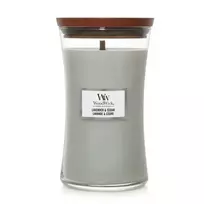 Woodwick Lavender  AND  Cedar scented candle with wooden wick, 609.5 g