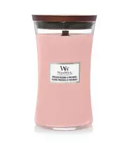 Woodwick Pressed Blooms  AND  Patchouli Scented Candle with Wooden Wick, 609.5 g