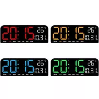 Blackmoon GH0707 LED clock with thermometer (mixed colors)