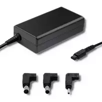 Qoltec Power adapter designed for Samsung, Sony, 65W, with 3 plugs and a power cable