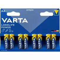 Varta alkaline battery R6 (AA) Longlife Power, 8-pack