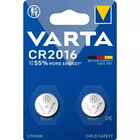 Varta lithium battery CR2016 3V, 2 pieces