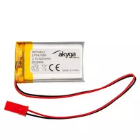 AKYGA Lithium Polymer Battery AKY0823 LP542439 Li-Po 3.7V | 500mAh PCM JST 2.54 2-Pin Connector 150mm