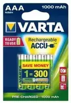 Varta Rechargeable AAA Batteries, 1000mAh, 4-Pack