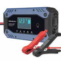 Qoltec Intelligent charger for STD AGM GEL LiFePO4 | Battery charger with repair function | 12-24V | 10A | LCD | 9-stage charging