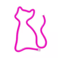 Forever Light Neon LED Light CAT pink Bat + USB FLNE04