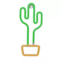 Forever Light Neon LED Light CACTUS orange green Bat + USB FLNE02