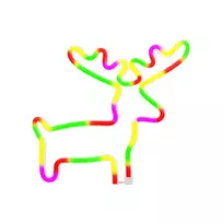 Forever Light Neon LED Light ELK Multicolor Bat + USB FLNE12
