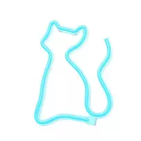 Neolia Neon LED Light CAT turquoise NNE24