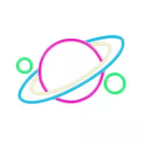 Forever Light Neon PLEXI LED PLANET Multicolor FPNE05X