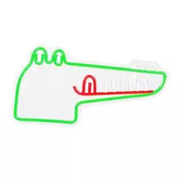 Forever Light Neon PLEXI LED JURASSIC CROC green FLNJ03