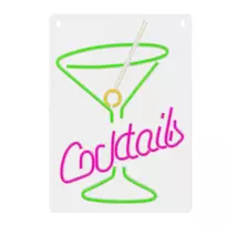 Forever Light Neon PLEXI LED COCKTAILS pink green FPNE02X