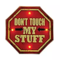 Forever Light RETRO Metal Sign LED Don't Touch