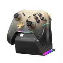Machenike G5Pro Premium Edition Wireless Game Controller with Charging Station – Black and Gold