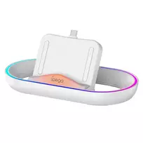 ipega P5P02 Charger Dock with RGB for Playstation Portal Remote Player, White