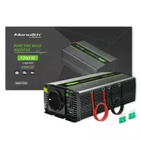 Qoltec Pure Sine Wave Inverter Monolith | 600W | 1200W | 12V to 230V