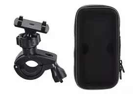 Toptel Bike Holder (Waterproof) - SIZE 02 (internal dimensions: 7x13.5cm) Fits iPhone 7/8/SE/12 mini/13 mini