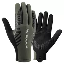 Rockbros cycling gloves, spring/summer/autumn, full-finger, size L - green