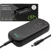 Qoltec Fast Charger for e-bike, electric scooter 36V | 42V | 2A | 5.5 x 2.1 | water resistant + power cable