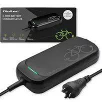 Qoltec Fast Charger for Bosch e-bike 36V | 42V | 2A | Bosch plug | water-resistant + power cable