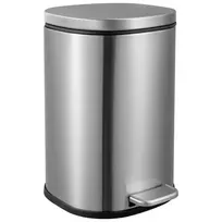 Baltic Aqua Pedal bin 5L chrome, with soft-close lid