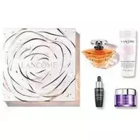 Lancome Tresor Gift Set EDP 100 ml, cleansing milk 50 ml, serum 7 ml, and cream 15 ml