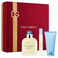 Dolce  AND  Gabbana Light Blue Pour Homme Gift Set EDT 125 ml, shower gel 50 ml, and EDT miniature 10 ml