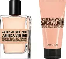Zadig  AND  Voltaire Set: This Is Her! Vibes Of Freedom, Eau de Parfum for Women, 50 ml + This Is Her! Vibes Of Freedom, Hydrating Body Lotion, 50 ml