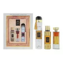 Ard Al Zaafaran Set: Oud Romancea, Eau de Parfum, For Women, 100 ml + Oud Romancea, Scented Spray, For Women, 250 ml + Oud Romancea, Amber, Room Air Freshener, 300 ml
